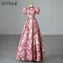 GIYSILE Cheongsam Bridal Toast Wear Chinese Engagement Luxury Dress Slim Printed Wedding Dress Sweet Temperament Evening Dresses