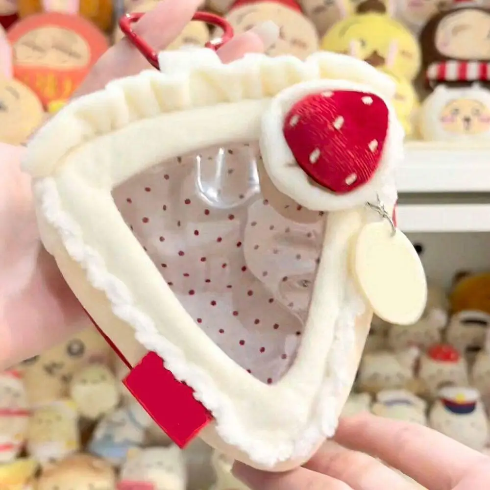 Sac de rangement transparent pour gâteau aux fraises avec fenêtre transparente, étui de protection en PVC, sac de rangement coloré à suspendre