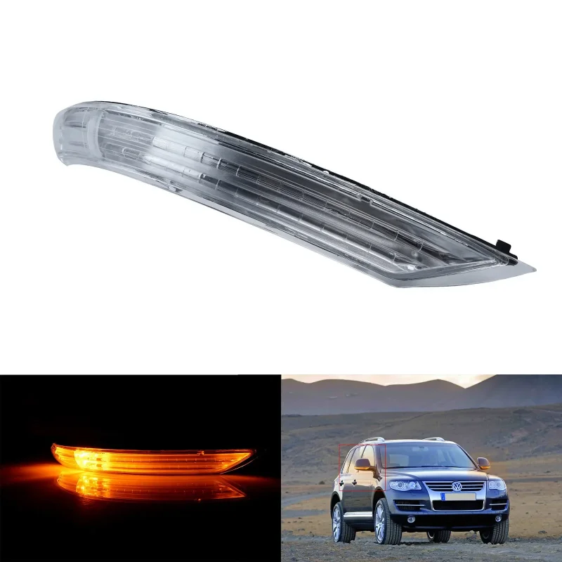 

For VW Touareg 7L 2007-2010 Right Wing Mirror Amber LED Turn Signal Side Indicator Light Lamp