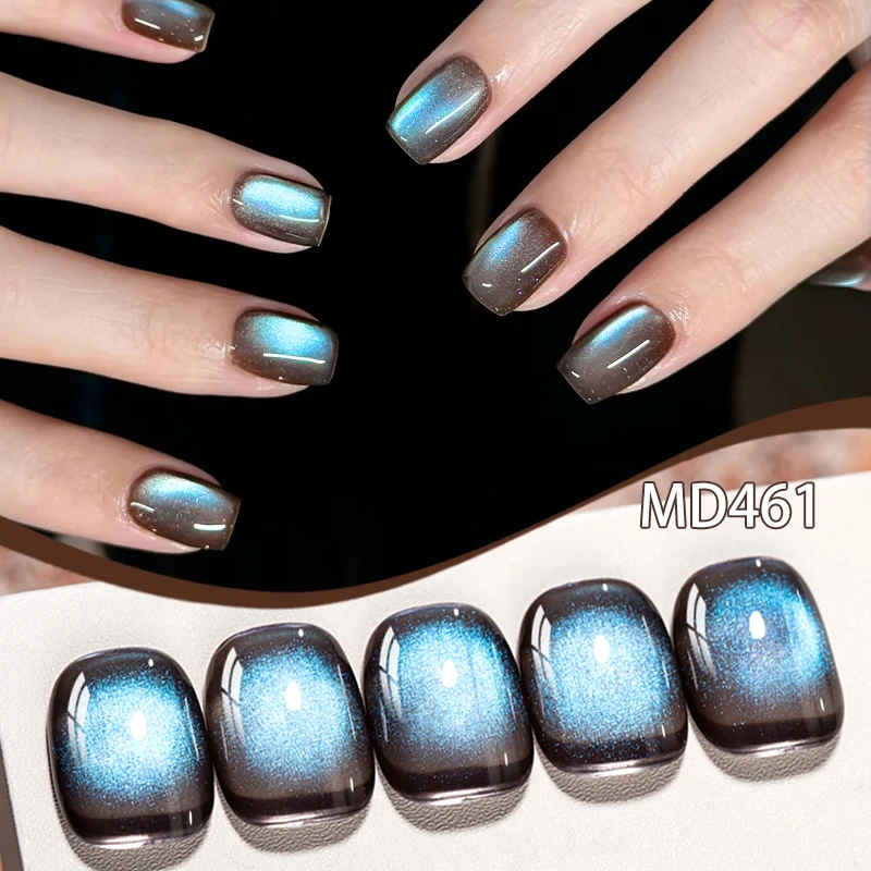 Bruinachtig Blauwe Kat Magnetische Gel Nagellak Blauw Licht Magnetische Gel Semi Permanente Losweken UV LED Gel Vernis Nagelbenodigdheden DIY