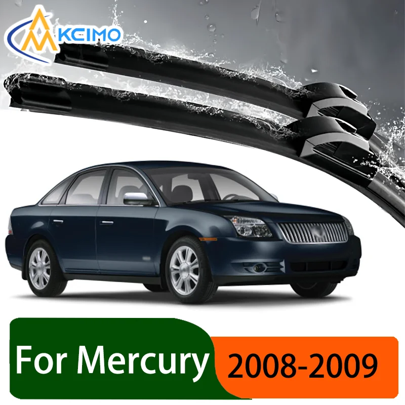 

Silent Black Durable Front Rear Wiper Blades Set for Mercury Sable 2008-2009 Mercury Montego Auto Windscreen Windshield Window W