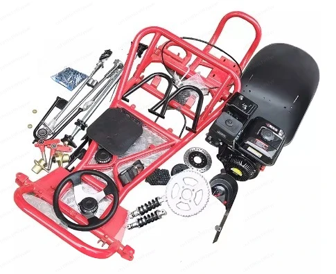

168Cc Quad Motorcycle Rack Retrofit Kit | Includes Drift Kart Accessories and Road Tires
