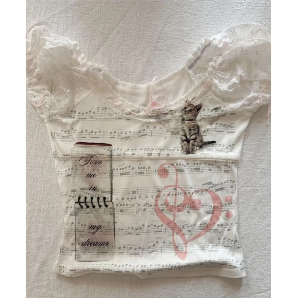 2026 Y2k اليابانية Kawaii الكرتون طباعة بلايز المرأة Harajuku لطيف سليم تي شيرت الجمالية Preppy الجنية الجرونج كم طويل تي شيرت