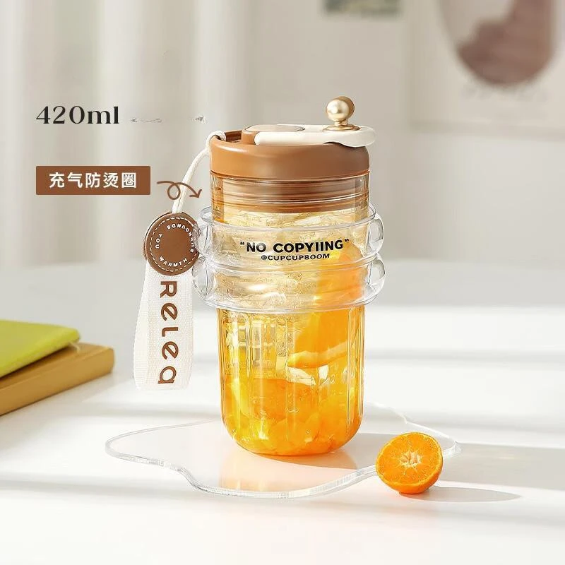 Xiaomi High Quality Transparent Water Cup Portable Sports Anti Drop Water Cup Leak-proof Outdoor Juice Bottles Tritan BPA Free