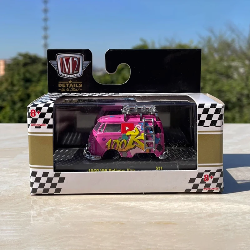 دييكاست 1:64 مقياس 1960 تسليم فان سبيكة محاكاة نموذج سيارة مجموعة ثابتة الديكور هدايا العيد اللعب هدية تذكارية #1