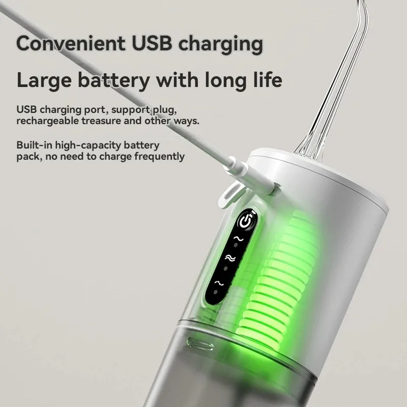 Электрический ирригатор для полости рта, портативная ирригатор для зубов, водонепроницаемый ирригатор для полости рта, 3 режима, персонализированная чистка зубов