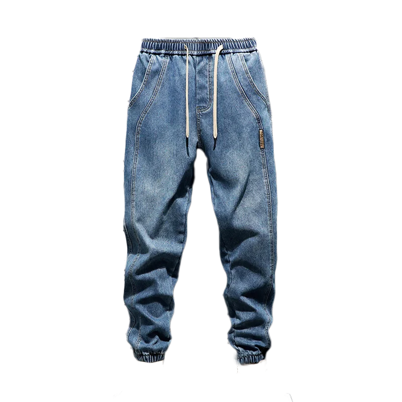 

Men's Fce Lined Thi Denim Jeans Elastic Slim Fit Casual Long Pants Korean Sle Trendy Versatile Autumn Winter Wear