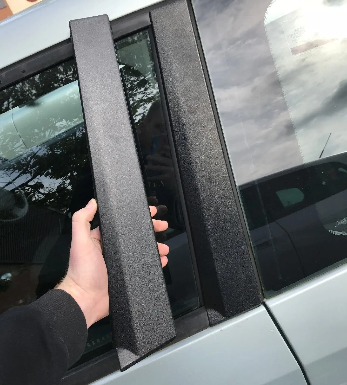 2X Model Front Door Moulding B-Pillar Trim For Ford Carnival Fiesta MK6 2001-2008 3 Door Replacement Exterior Parts Decorations