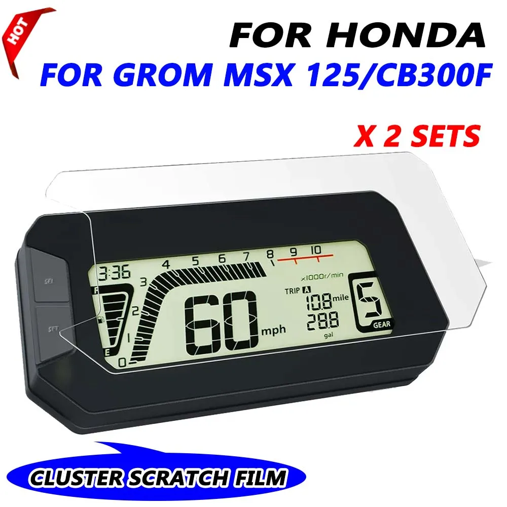 

Cluster Scratch Protection Film Dashboard Screen Protector for Honda Grom MSX 125 MSX125 CB300F Twister CB 300F Accessories