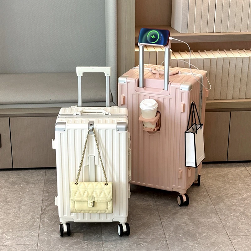 

3:7 Split Multi-Functional Suitcase 30 inch Large Capacity Travel Luggage Student Aluminum Frame Trolley Case Travel Cabin Box