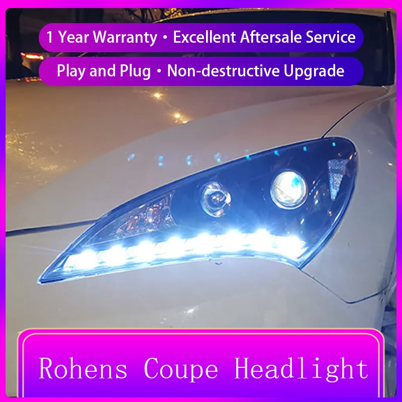 

2 шт., передняя лампа для Hyundai Rohens Coupe 2009-2013