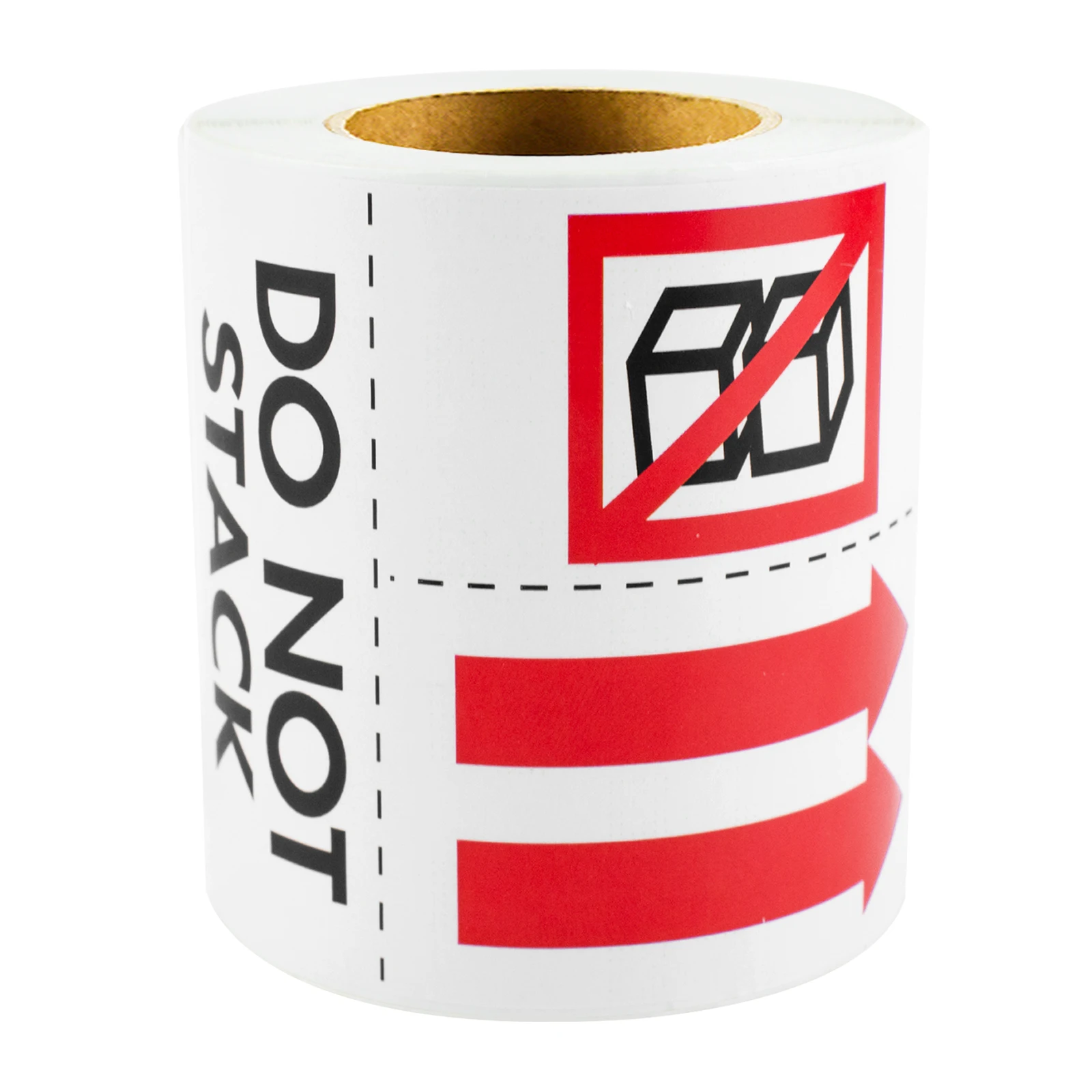 100Pcs 2.4*4in Upward Red Arrow Do Not Stack Transport Warning Stickers Express Packaging Warning Labels Transport Warning Label Stickers, Handle with Care Warning Label Stickers
