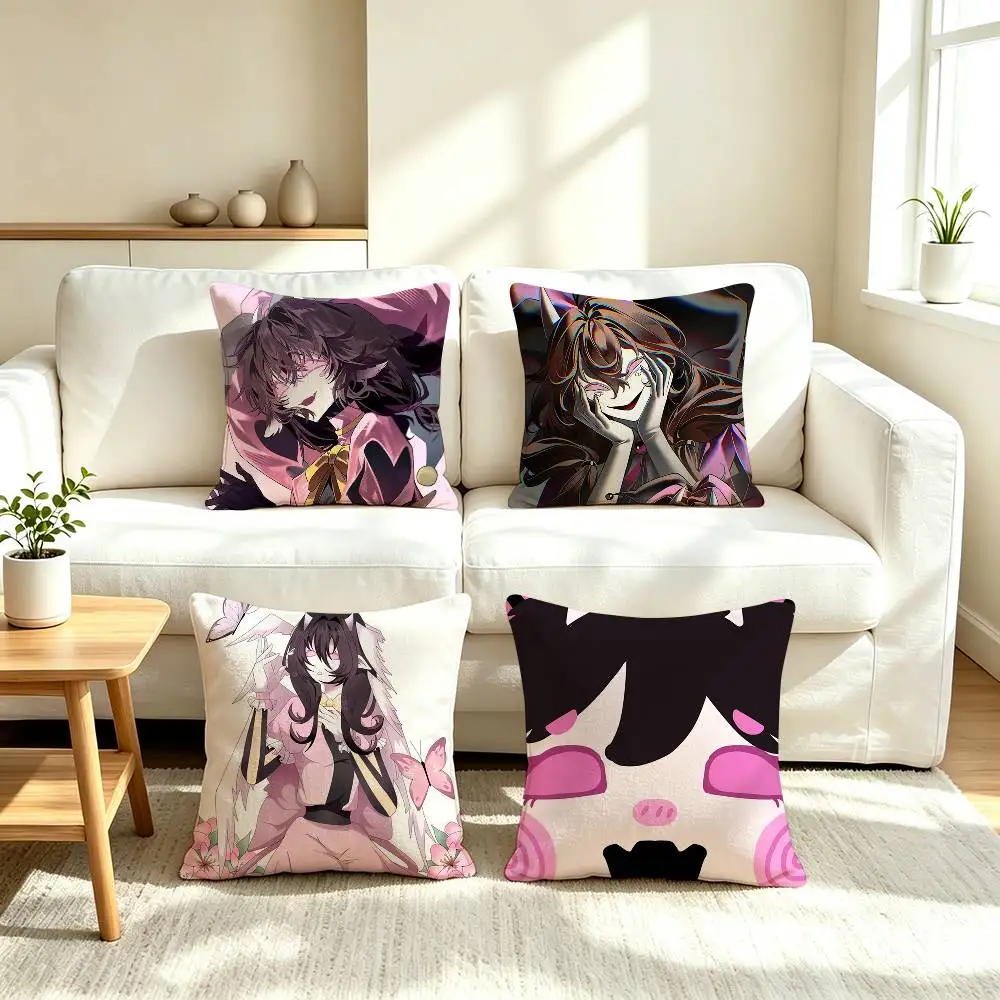 T-The Freak Circus Columbina  Square Double-Sided printed Pillow Case Bedroom Bedside Pillow Sofa Cushion Cover