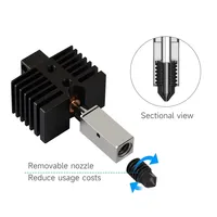 Brass/Plated copper/harden steel hotend with 0.4mm nozzle for QIDI TECH X PLUS 3/ X MAX 3/X SMART 3/Q1 PRO 3D Printer