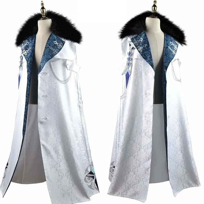 Fatui Harbinger Cosplay Harlequin Costume Cloak Columbina Cloak SR Anime Halloween Fatui Harbinger Outfits Columbina Coat