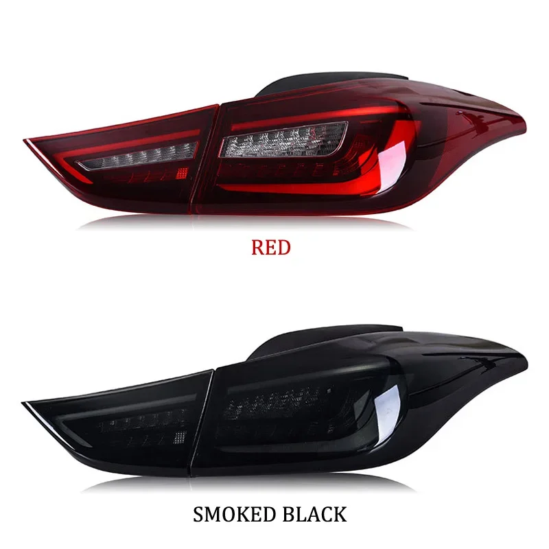 Car LED Taillight Tail Lights For Hyundai Elantra 2011 2012 2013 2014 2015 2016 Rear Fog Lamp  Brake Light Reverse Turn Signal