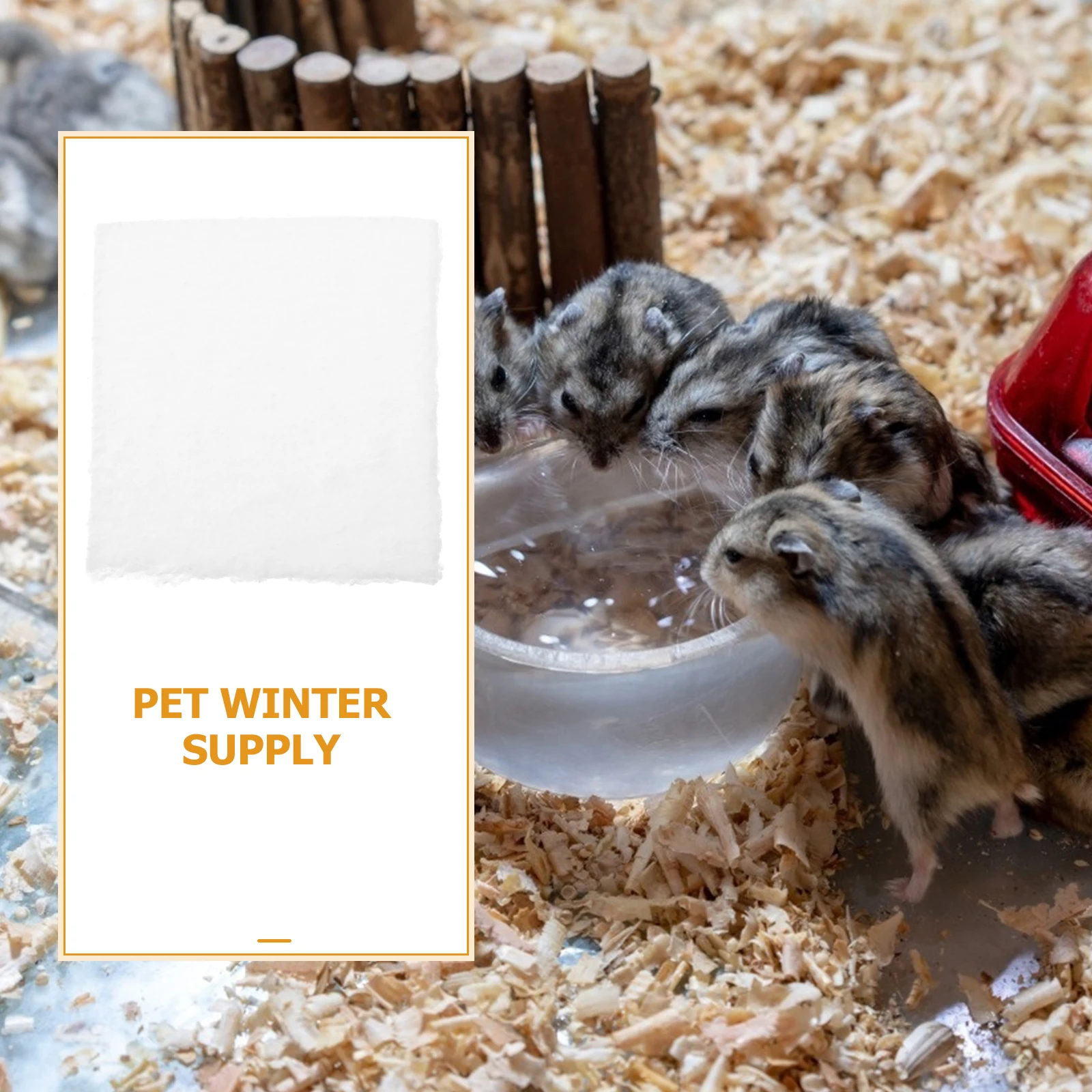 

4pcs Bird Nest Pad Thick Fluff Cotton Mattress Warm Comfortable Safe Durable Hamster Parrot Rabbit Pet Winter Supply