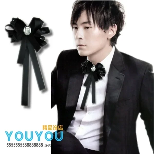 

New Free Shipping fashion male MEN'S The groom wedding groomsman marriage Party married men bow tie dress on sale