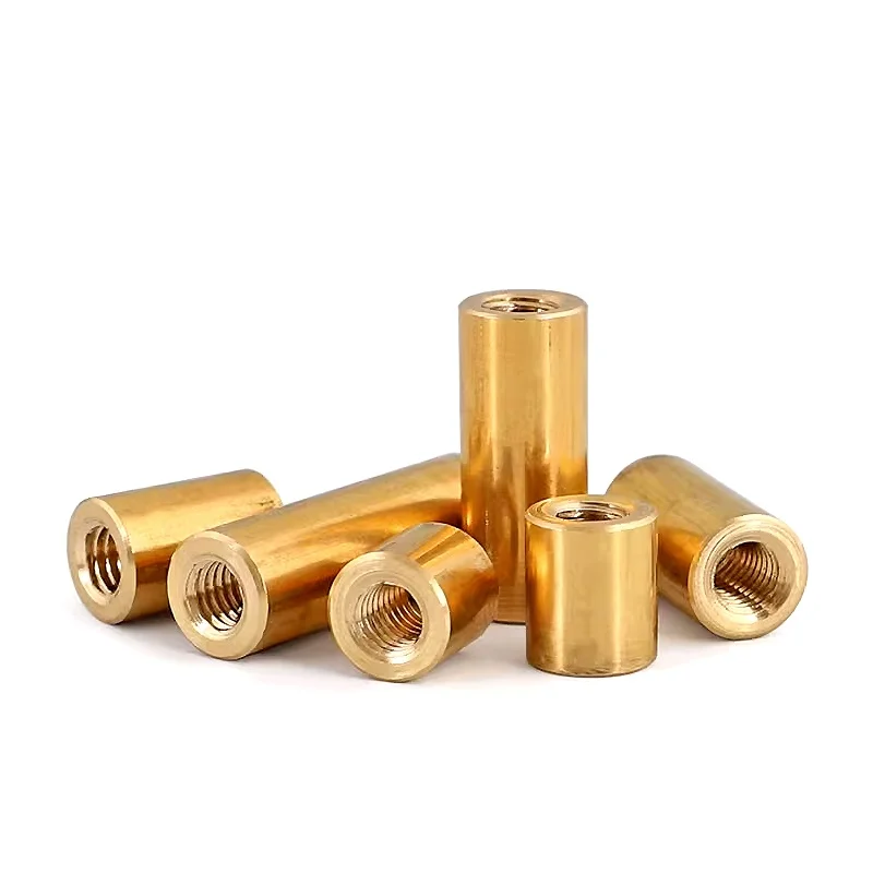 M4 M5 M6 M8 M10 M12 Brass Extend Long Lengthen Round Coupling Nut Sleeve Tubular Nuts Joint Sleeve Nut
