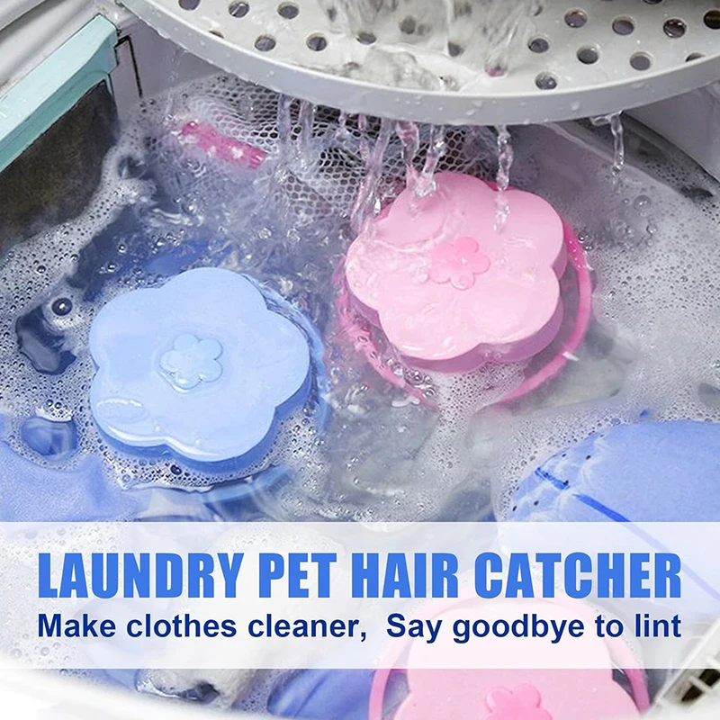 Floating Hair Filtering Mesh Removal, Pet Hair Lint Catcher for Laundry, Washing Machine Reusable Filter Washer Trap Net Pouch