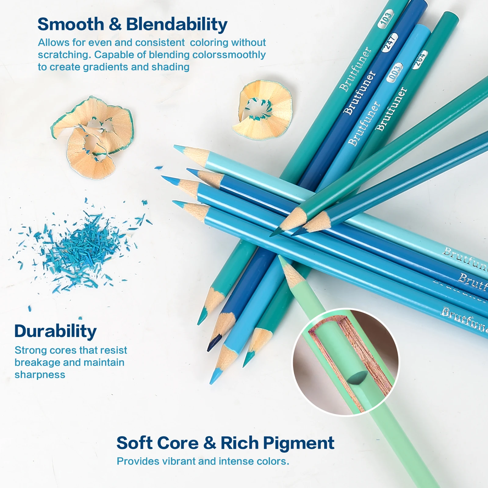 Pro Oily Colored Pencils,Set of 180/240/300/520 Colors,Artists Soft Core with Vibrant Color,Ideal for Drawing Sketching Shading