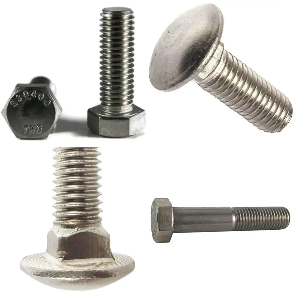 

Stainless Steel Coarse Thread Hex Cap Screws Fully Threaded 3/8-16 x 2-1/4 Inch Bolts Set of 50