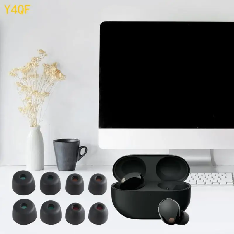 Y4qf наушники Ушной наконечник 4pairs мягкий силиконовый корпус для WF-1000xm5 вкладыша для наушников для наушников