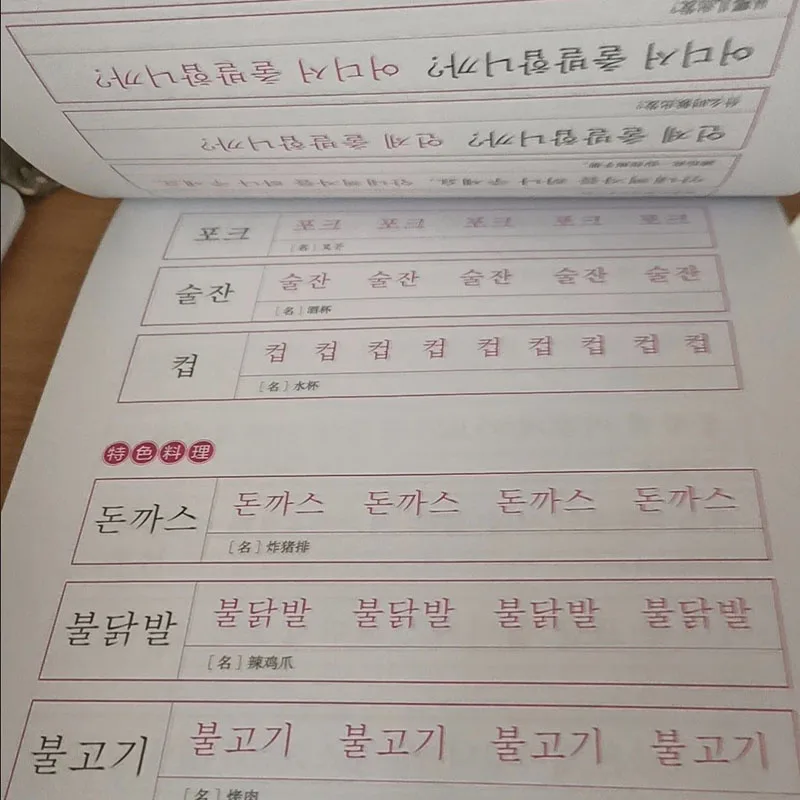 Koreanisches Alphabet-Übungsbuch für Anfänger, Sprachlern-Kalligrafie – Detail 4
