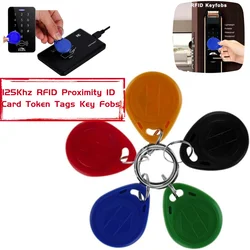 5P EM 4100/4102 Keychains 125Khz RFID Proximity ID Card Token Tags Key Fobs Key fobs For Time Attendance And Access Control Sy