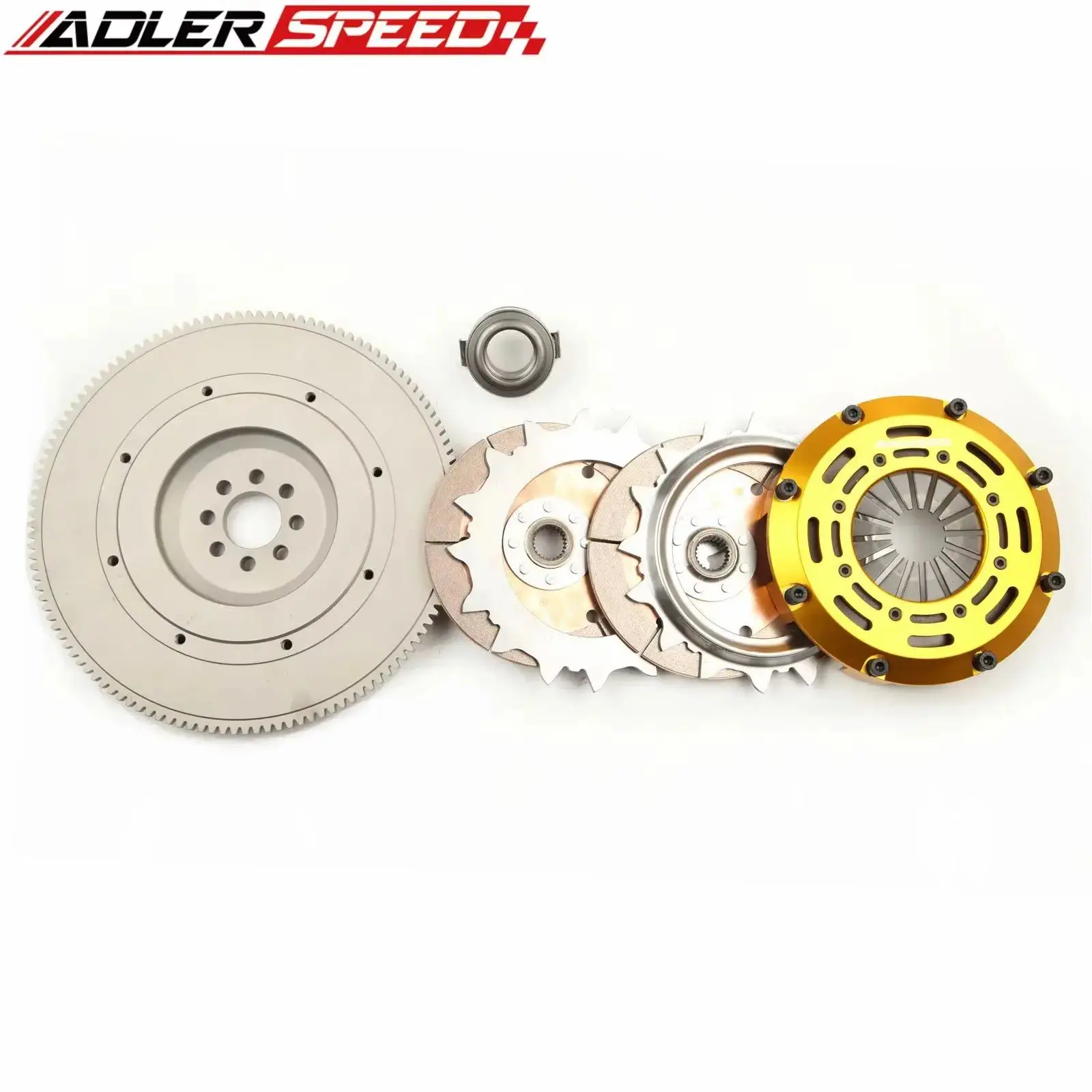 

A+ ADLERSPEED 7.25" (185mm) RACE TWIN DISC CLUTCH KIT + FLYWHEEL For 07-20 NISSAN 350Z 370Z INFINITI G35 G37