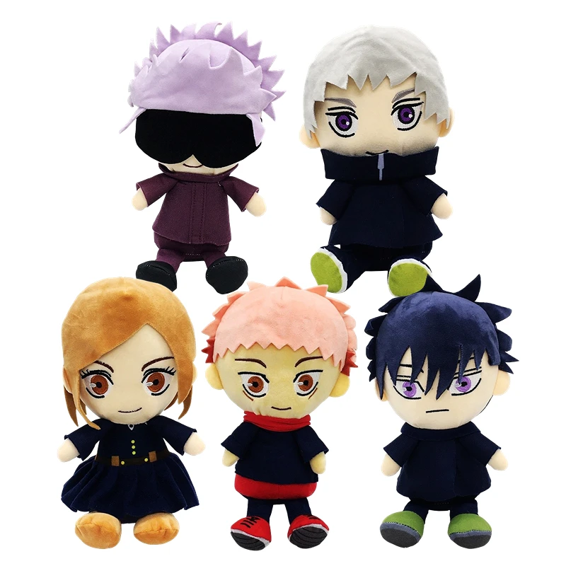 

25cm Japan Anime Jujutsu Kaisen Plush Stuffed Toys Gojo Satoru Itadori Yuji Cartoon Figure Doll Kids Birthday Gifts Kawaii Decor