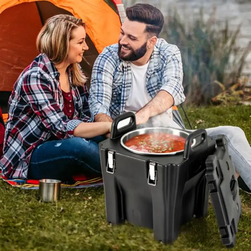 Contenedor De Alimentos Aislado Portátil De 32 Qt Con Revestimiento De Acero Inoxidable Para Catering Y Camping, Negro — -57%, 275.17€ Coupon, from 207.58€ – 57% descuento – €207.58
