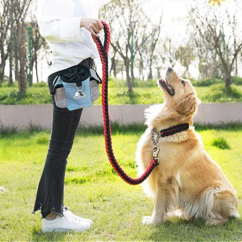 Portable Feeding Outdoor Pet Dog Treat Pouch Portable Dog Training Bags Pet Snack Food Container Puppy Snack Reward Waist Bag