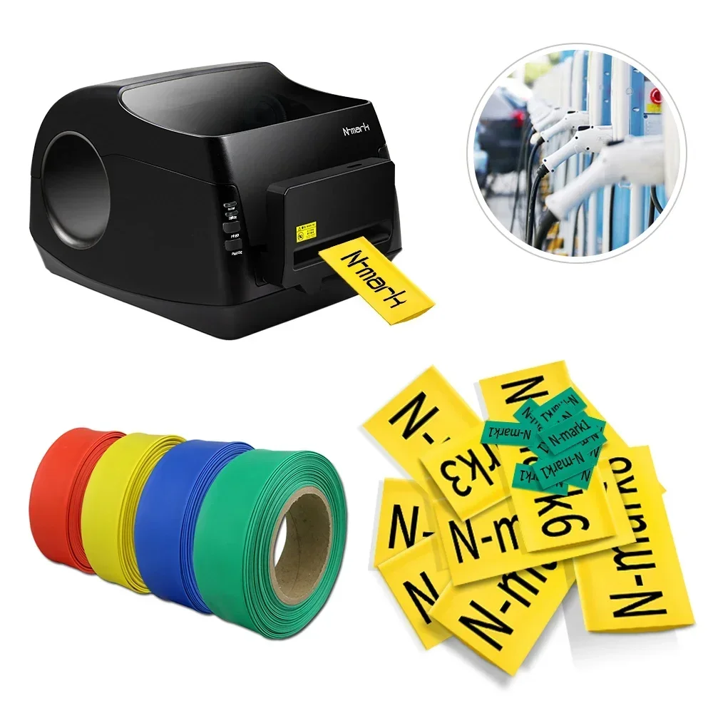 2026/N-mark Shrink Tube Cable thermal heat shrinkable cable wire printer ,save time and labor