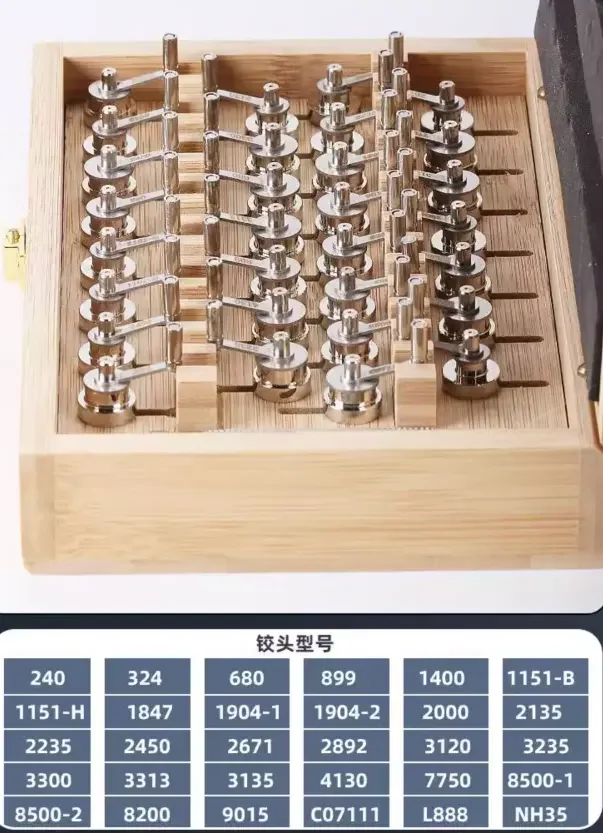 TLF High Quality Watch Repair Tools 30PCS Set 3135/4130/NH35 Spring Winding Machine Curling bar Watchmaker Repairs Watch