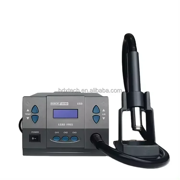 QUICK 881D 1300W Rework Station Soldering Hot Air  for Mobile Phone Repair Tools Soldering Stations