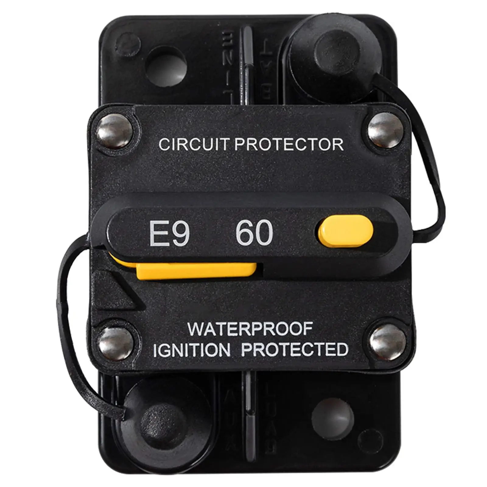 6 Circuit Breaker DC 12V - 72V Manual Button Audio System for Bus Motorhome Battery Thermal Waterproof