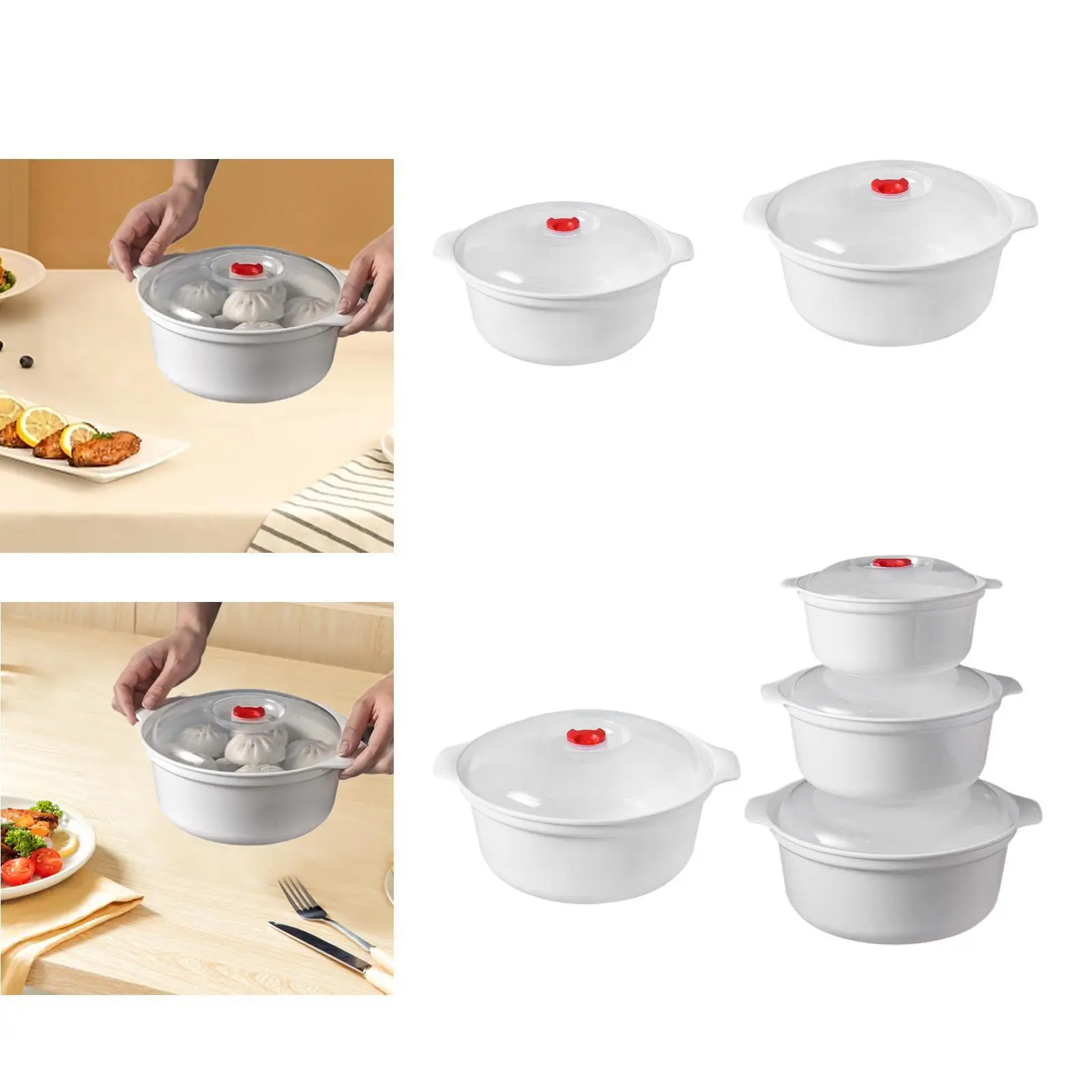 Миска для микроволновой печи с крышкой, миска для лапши, посуда для микроволновой печи для офиса, дома, общежития