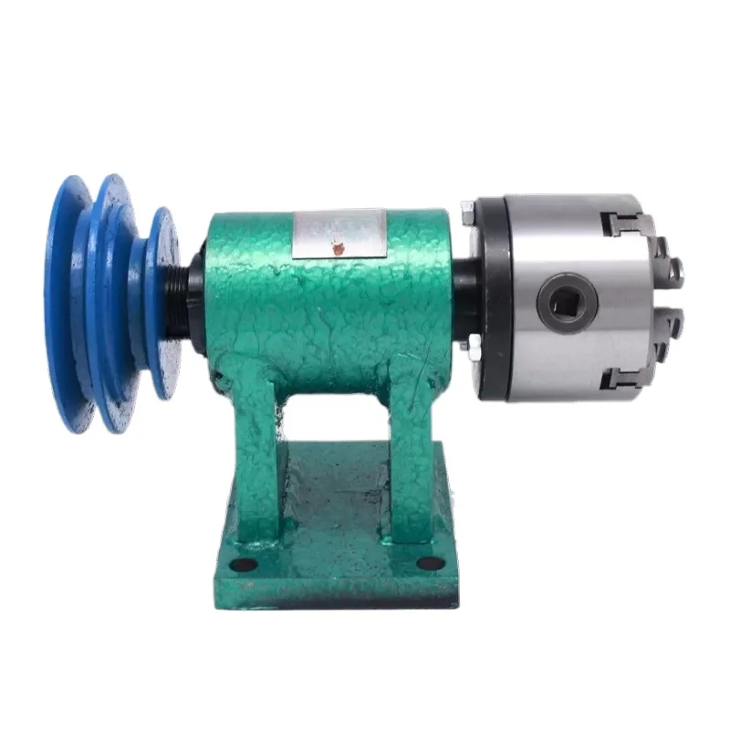 Homemade Lathe Spindle WoodworkingMetal Assembly Bead Machine Three-claw Four-claw Self-centering Chuck
