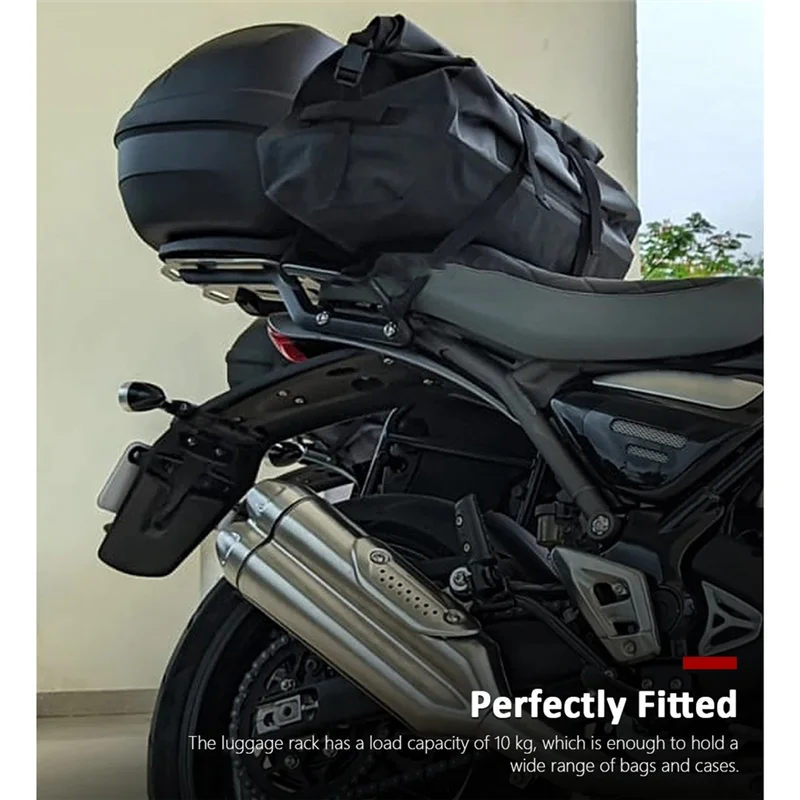 

A02Q-Luggage Rack Carrier Support Bracket For Motorcycle Rear Case Holder Cargo For Scrambler 400X Speed 400 Speed 400 2024 2025