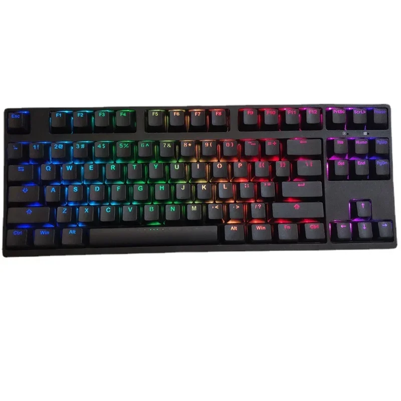

Original Cherry RGB Brown Blue switches 87 keys mechanical keyboard doubleshot PBT Keycap MAC Gaming Office IT Geek ganss