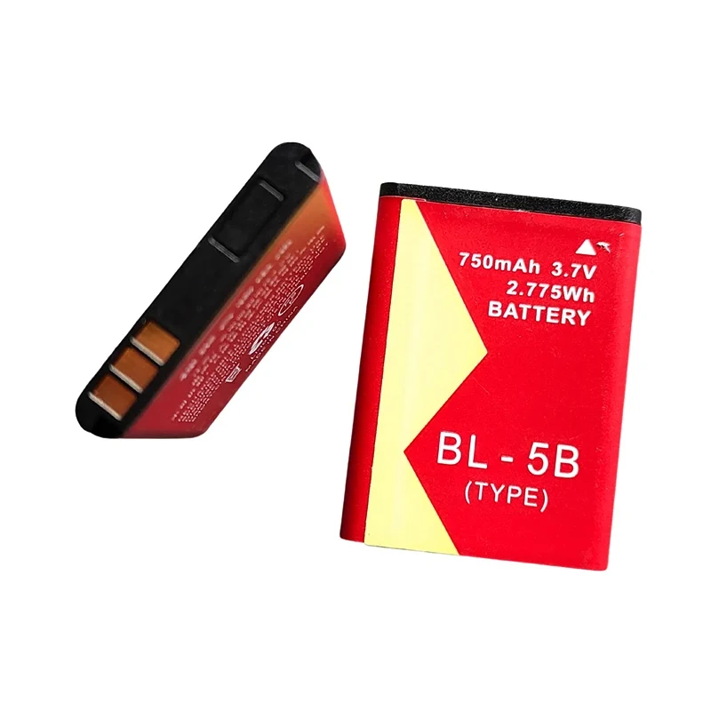 Bateria de substituição para celular BL-5B 3.7V 750mAh para Nokia 5140 5300 5320 N80 N83 6120C 7360 3220 3230 5070 N83 N90