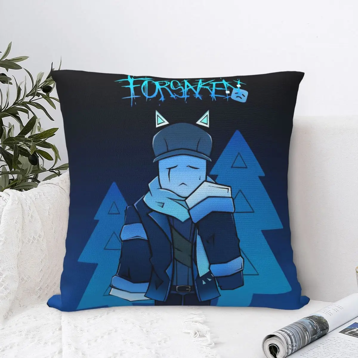 Forsaken Pillow Case Cute Funny Pillow Cover Polyester Pattern Cushion Cover Pillowcases For Sofa Home Decorative