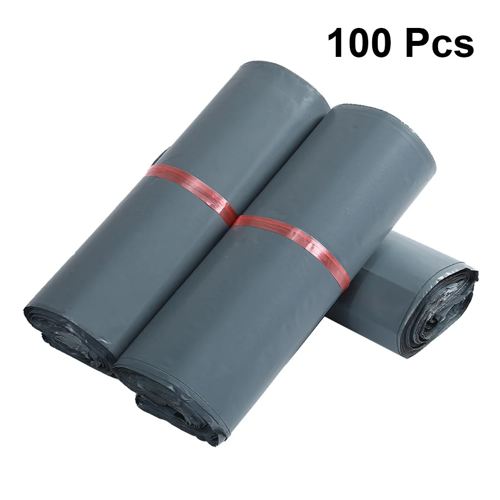 

100pcs 30X17Cm Grey Thickened Express Packing Bags Waterproof Dustproof Shipping Bags For Package Reusable Product Transport Bag