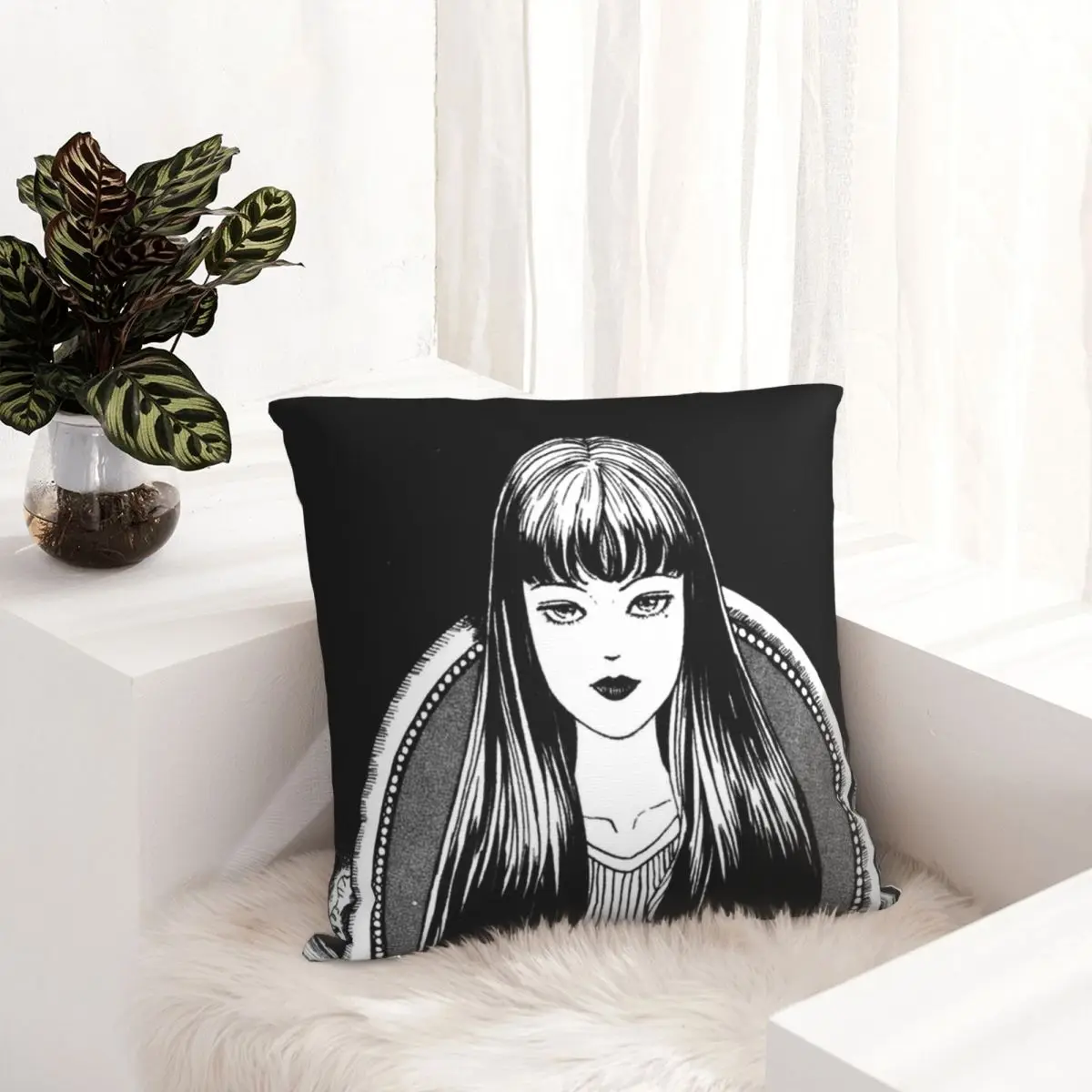 

The Horrifying Junji Ito's Tomie Manga pillowcase printed cushion cover sofa waist pillow pillow cover