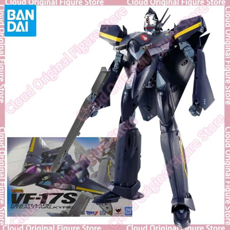 En Stock, 100% Original, Bandai Macross DX Chogokin VF-17S Nightmare Stealth Valkyrie, Modelo Coleccionable, Juguetes, Hobby
