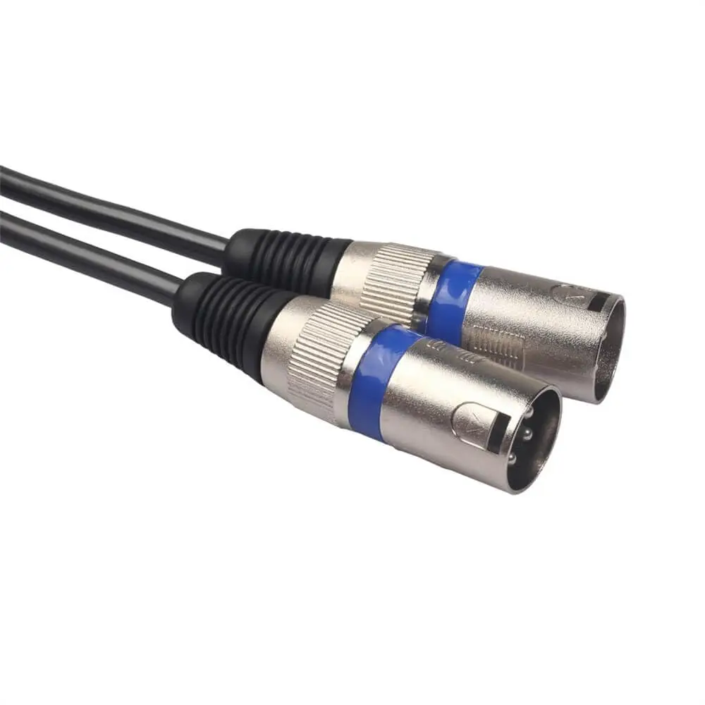 Gold Plated 2RCA Male Plug to 2XLR Male Audio Extension Cable for Mixer Pure Copper Wire RCA to XLR Adapter Cable 1.5M