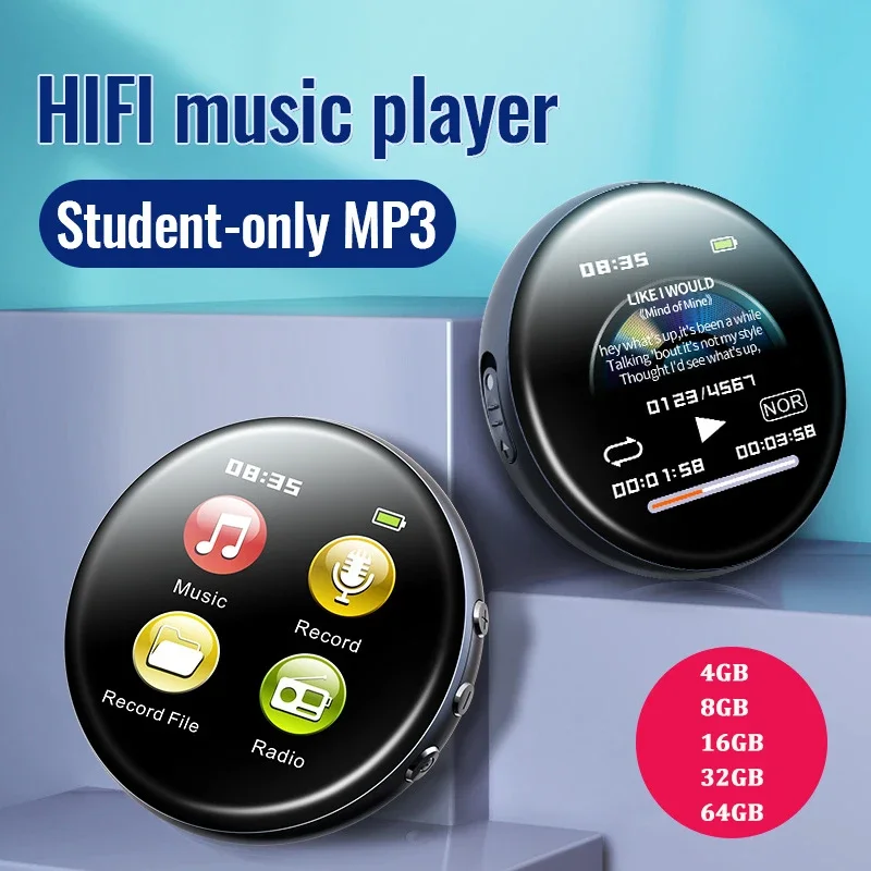 4-64GB Mini Pocket Hifi MP3 Digital Voice Recorders Smart Timming Recorder Alarm Clock Support FM E-book Headset Multi-language