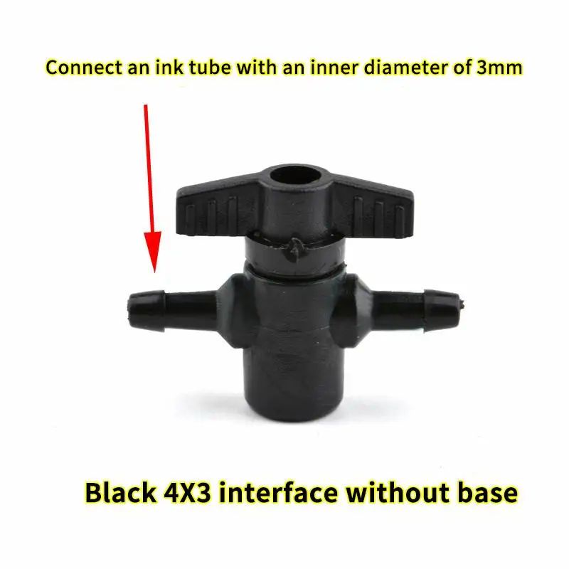 2 Way Ink Valve 2/8PCS Plastic Ink Corrosion Resistant Dual Way Flow Valve for Small Inkjet Printing Machine Repair