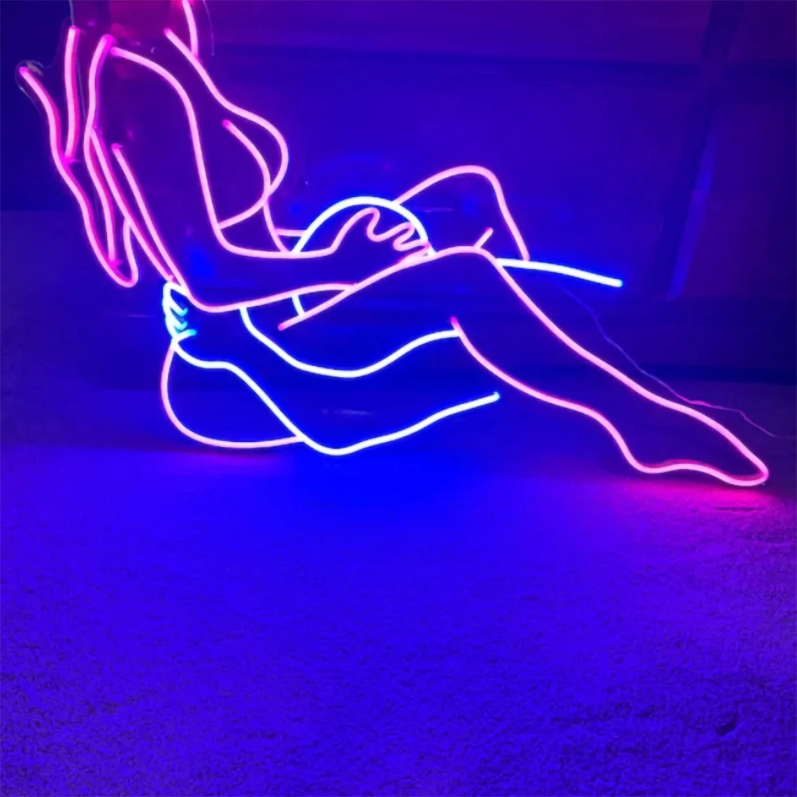 

Couple Neon Sign Romantic Couple Bedroom Wall Decor Body Art Neon Beer Bar Nightclub Decor